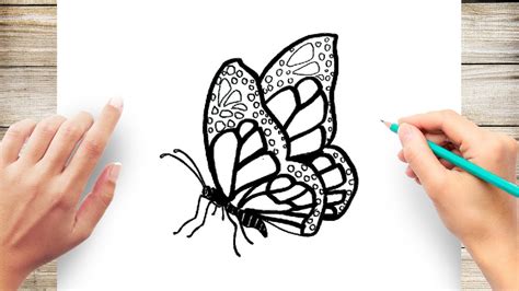 Realistic Drawing BUTTERFLY Step by Step - YouTube