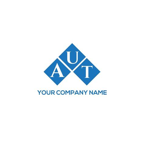 AUT letter logo design on white background. AUT creative initials ...