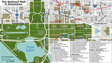 Printable Map Of National Mall