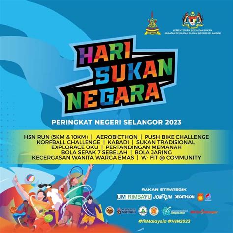 Hari Sukan Negara 2023 Jadual Peringkat Kebangsaan & Negeri