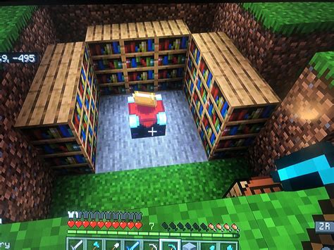 Minecraft Enchanting Table Max Bookshelves - Minecraft