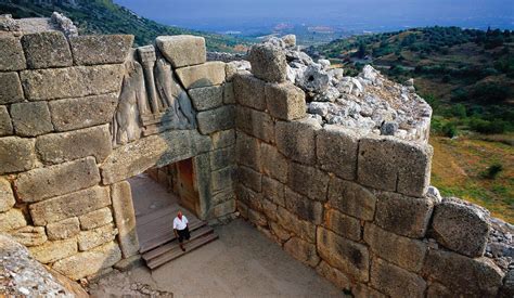 Mycenae, Greece. The great citadel of Mycenae was one of the major ...