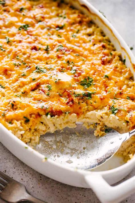 Chicken Cauliflower Rice Casserole | Diethood