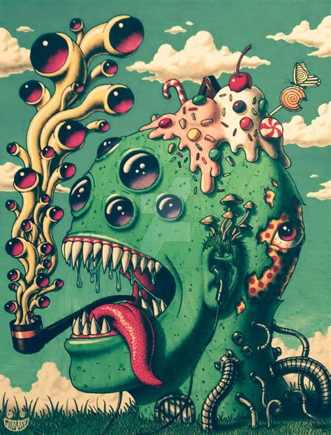 Another Trippy Head (Vintage) by JimmyAlonzo | Psychedelic drawings ...