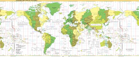 Printable World Map With Time Zones Printable Word S - mores.pics