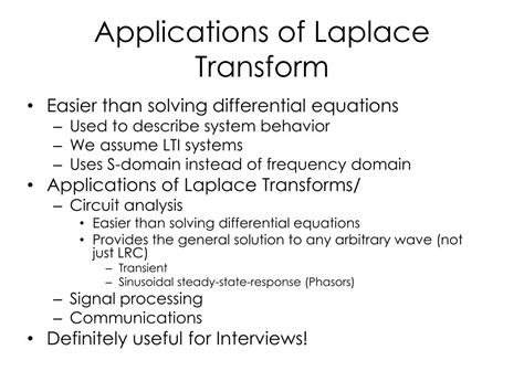 PPT - Laplace Transform (1) PowerPoint Presentation, free download - ID ...