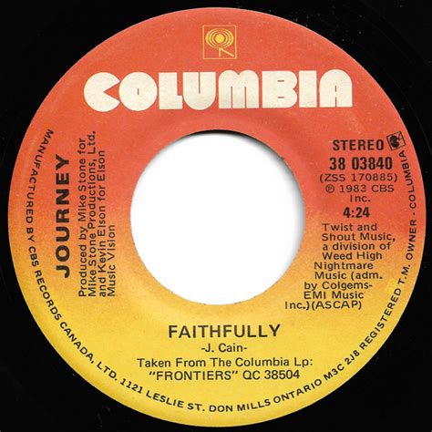 Journey - Faithfully (1983, Vinyl) | Discogs