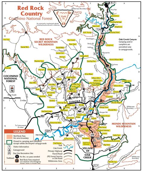 map of sedona arizona area hiking | 365 Things To Do In Sedona AZ ...