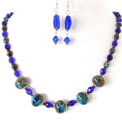 Abigail: Cobalt Blue Jewelry – Earth and Moon Design