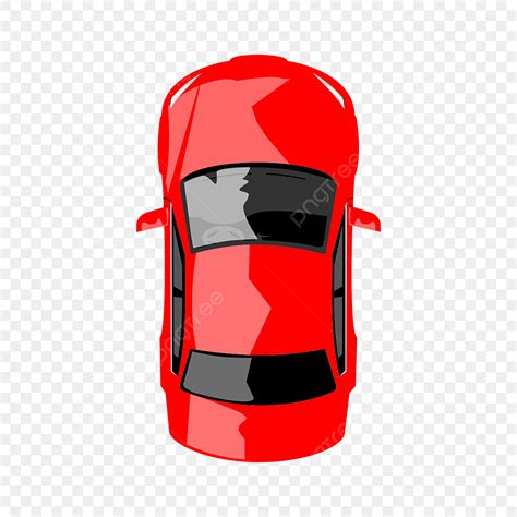 Car Top View Clipart Hd PNG, Red Car Top View Icon, Car, Car Sport ...