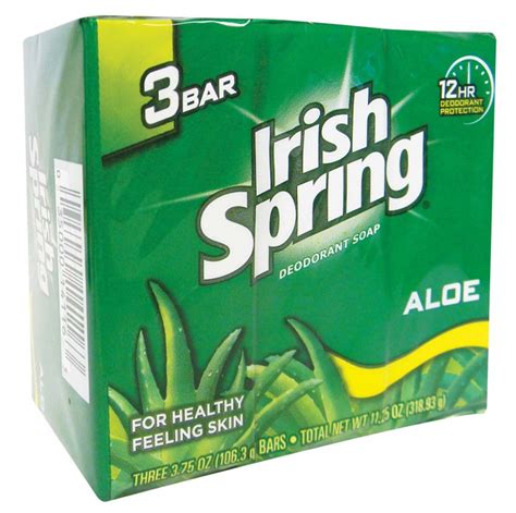 18 Wholesale Irish Spring Aloe Vera 3 Pk Bar Soap 90g Each Bar - at ...