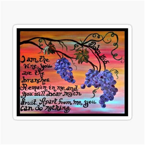 "I am the Vine" Sticker for Sale by EloiseArt | Redbubble