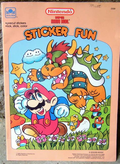 Super Mario Bros. Sticker Fun Book : nostalgia