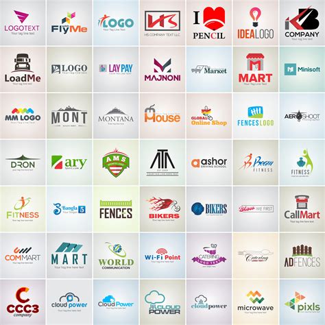 49 Corporate Logos Design Template Set 637475 Vector Art at Vecteezy