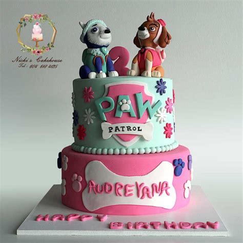 Paw patrol pink cake - Nickiscake