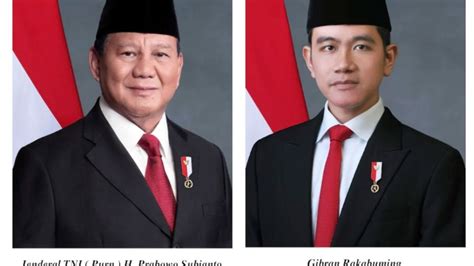 Link Download Foto Presiden dan Wakil Presiden 2024-2029 Prabowo ...