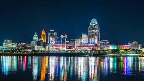 Ohio River at Night Time Stock Footage Video (100% Royalty-free ...