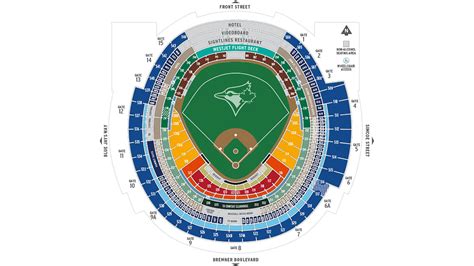 Rogers Centre Seating Chart With Seat Numbers – Two Birds Home