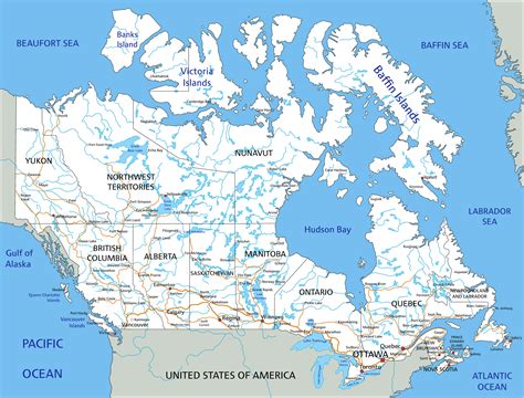 Map of Canada - Guide of the World