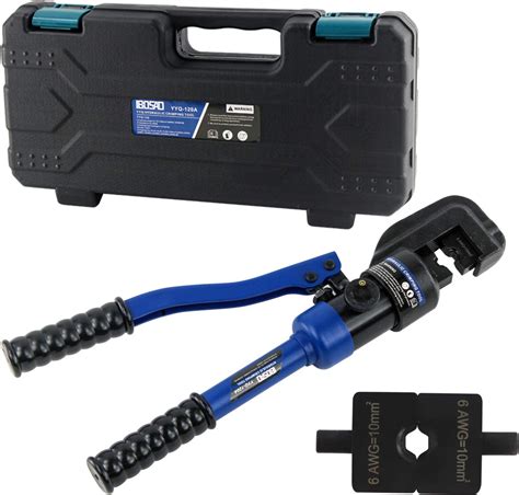 IBOSAD Hydraulic Cable Lug Crimper Tool 6 AWG-250 MCM Electrical ...