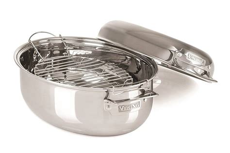 Customer Reviews: Viking 3 Ply 3-in-1 Oval Roasting Pan with Lid and ...