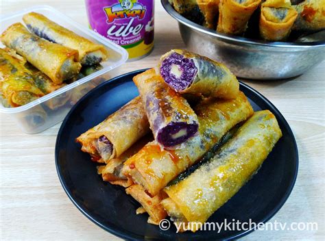 Ube Turon Malagkit (with Costing) - Yummy Kitchen