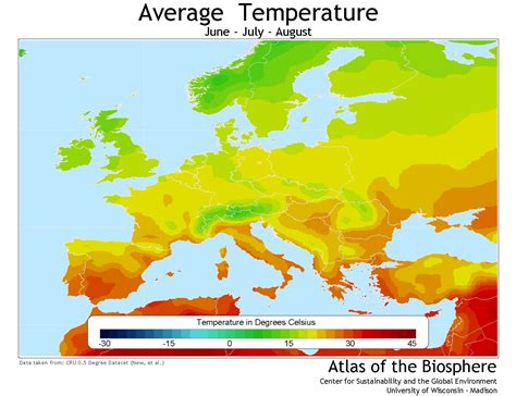 Europe Climate Map