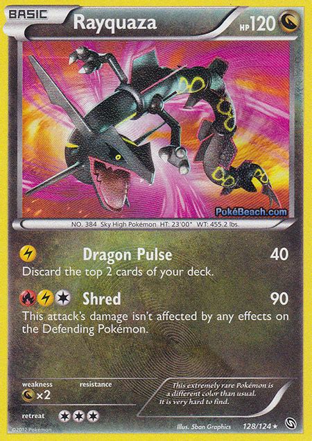 Rayquaza Secret Rare -- Dragons Exalted Pokemon Card Review ...