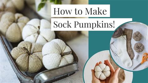 DIY Sock Pumpkin Tutorial - YouTube