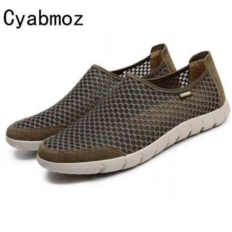 Mens Comfortable Breathable Mesh Shoes Hot Fashion Network Cool Flats ...