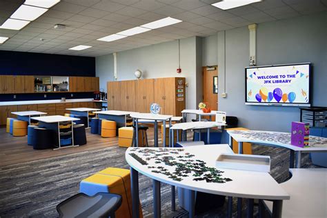 John F. Kennedy Middle School’s Library Gets Modern Makeover - Long ...