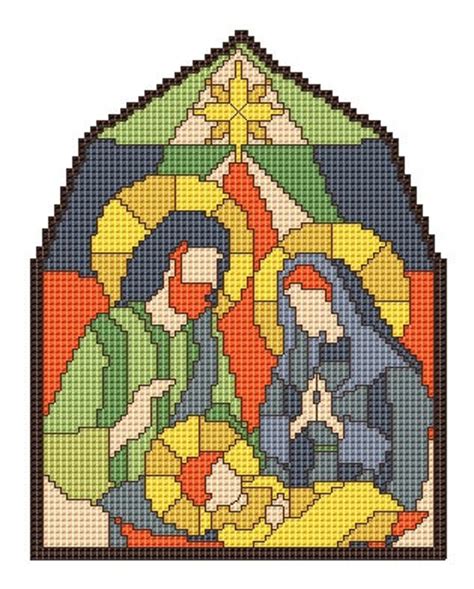 Nativity Scene Cross Stitch Pattern Modern Cross Stitch - Etsy