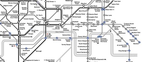 Jubilee Line Tube Map