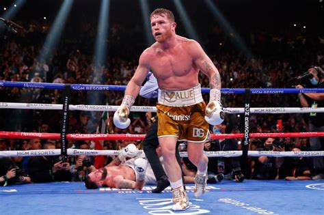 Canelo Álvarez stops Caleb Plant to become undisputed 168-pound boxing ...