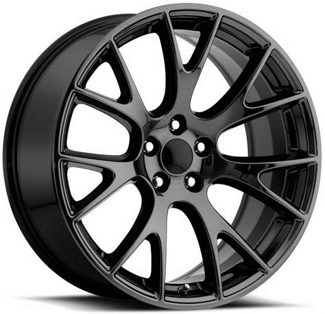 20x9.5" Dodge Challenger SRT Hellcat OE Factory Replica Wheels Gloss ...