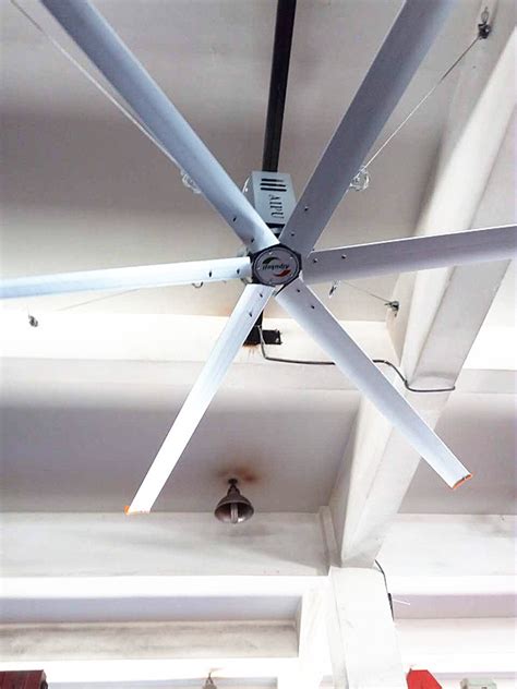 HVLS Energy Efficient Ceiling Fans , Large Size 10 FT Ceiling Fan For ...