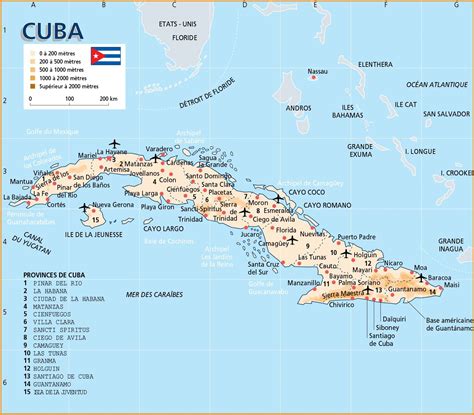 Mapa Geografico De Cuba