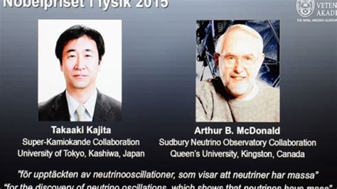 Nobel Prize in Physics Awarded for the Discovery of Neutrino ...