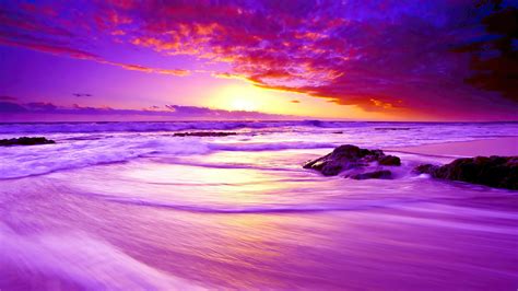 Beach, Sunset, Scenery, 4K, #6.2200 Wallpaper