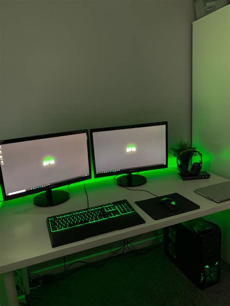 ikea linnmon desk gaming setup Linnmon ikea setup desk adils table ...