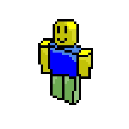 Roblox noob pixel art