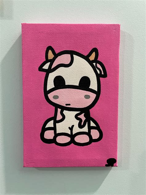 Cow Acrylic Paintings - Etsy