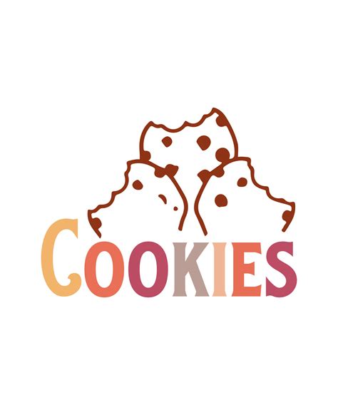 Cookies logo vector tshirt design 12605625 Vector Art at Vecteezy