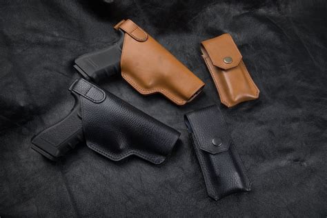 Glock 17 Leather Holster Unique Design Retro Style | Etsy