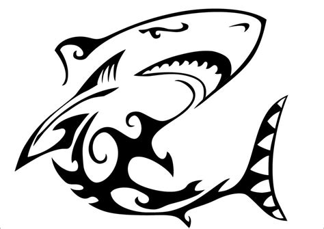 Free Shark Silhouette Tattoo, Download Free Shark Silhouette Tattoo png ...