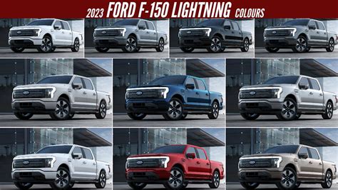 2023 Ford F-150 Lightning Platinum - All Color Options - Images | AUTOBICS