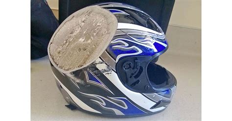 28 Shocking Photos of Post-Crash Helmets That Are Powerful Reminders To ...