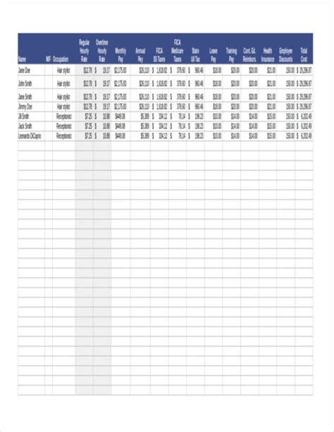 Payroll Checklist Template Excel