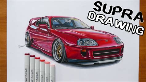 Toyota Supra Drawing at PaintingValley.com | Explore collection of ...