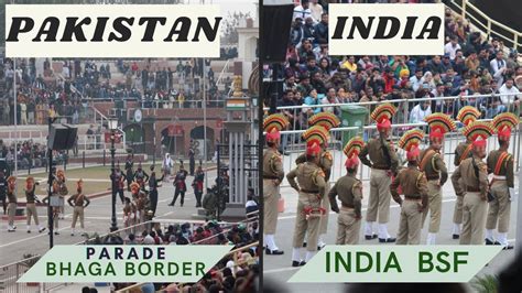 India VS Pakistan border in amritser bhaga border parade time 4:30 to 5 ...